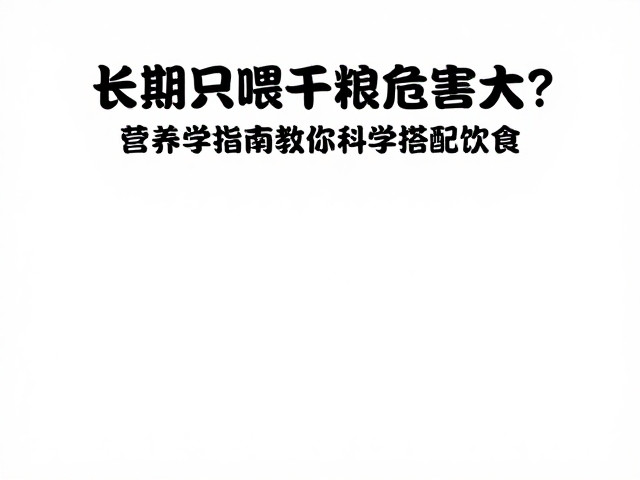 长期只喂干粮危害大?营养学指南教你科学搭配饮食