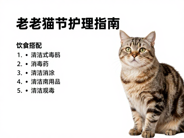 老年猫关节护理指南,饮食搭配与清洁消毒用品选购