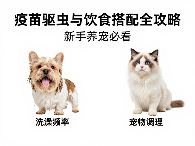宠物洗澡频率、疫苗驱虫与饮食搭配全攻略,新手养宠必看