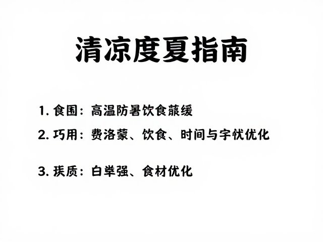 高温防暑饮食搭配,巧用费洛蒙舒缓,清凉度夏指南