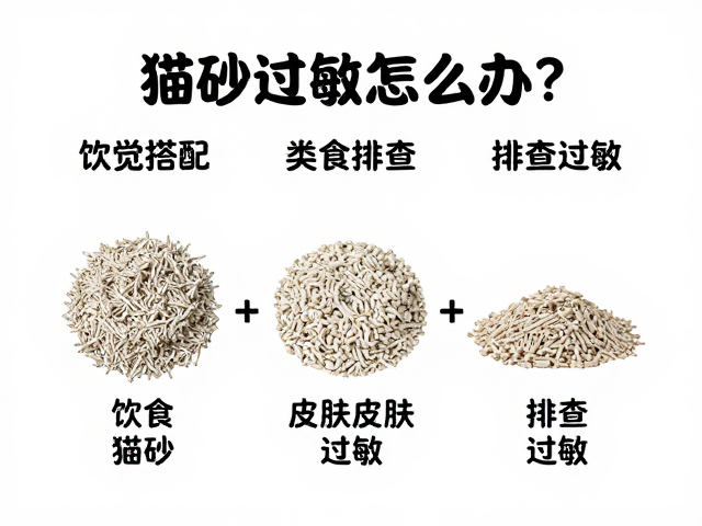 猫砂过敏怎么办?饮食搭配,猫砂类型对比排查皮肤过敏