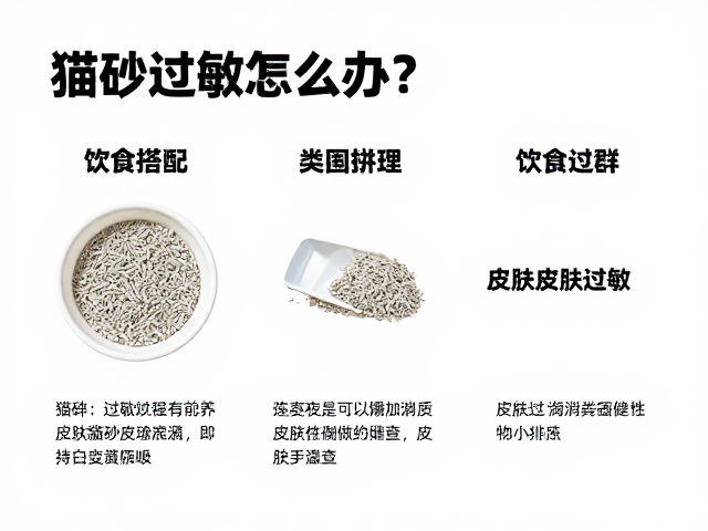 猫砂过敏怎么办?饮食搭配,猫砂类型对比排查皮肤过敏