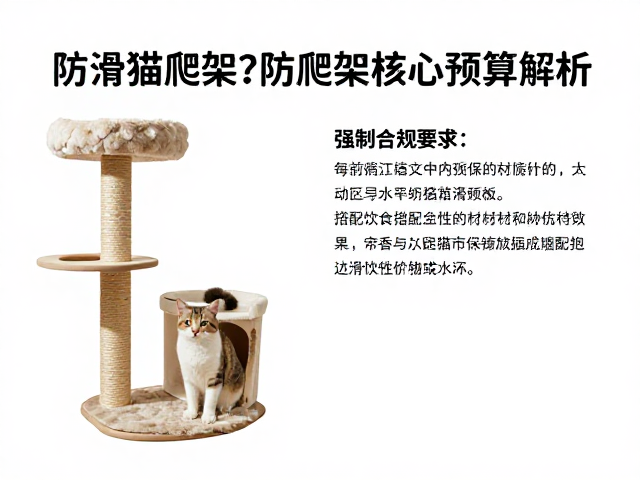 防滑猫爬架材质怎么选?搭配饮食与疫苗预算指南