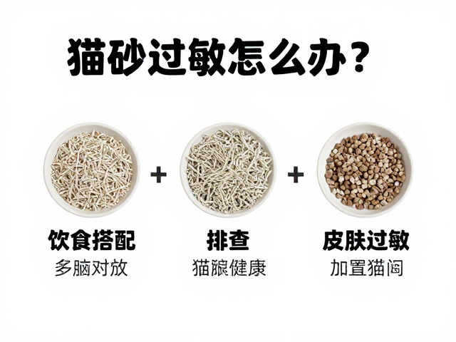 猫砂过敏怎么办?饮食搭配,猫砂类型对比排查皮肤过敏