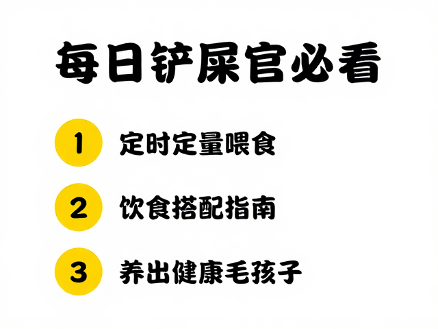 每日铲屎官必看,定时定量喂食,饮食搭配指南,养出健康毛孩子