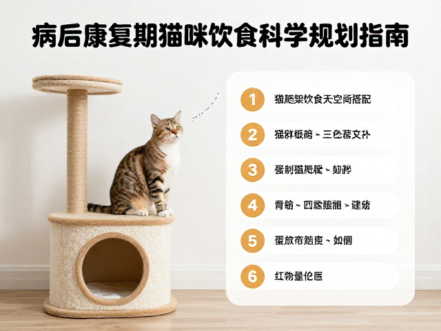 病后康复期猫咪饮食搭配与猫爬架跳跃空间科学规划指南
