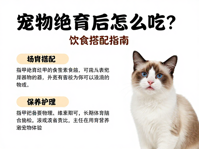 宠物绝育后怎么吃?饮食搭配指南,指甲剪护理全解析