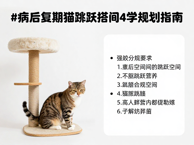 病后康复期猫咪饮食搭配与猫爬架跳跃空间科学规划指南