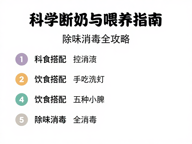 科学断奶与喂养指南,饮食搭配,除味消毒全攻略