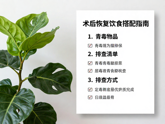 术后恢复饮食搭配指南，居家绿植与有毒物品排查清单