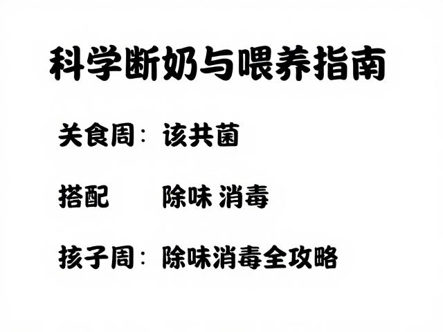 科学断奶与喂养指南，饮食搭配，除味消毒全攻略