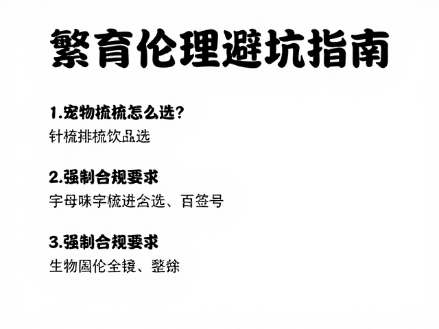 宠物梳毛饮食搭配,针梳排梳怎么选?繁育伦理避坑指南