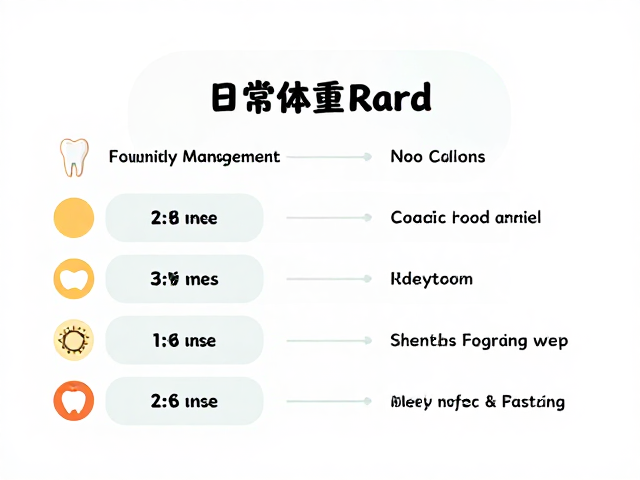 日常体重记录,饮食搭配与刷牙清洁的科学关联