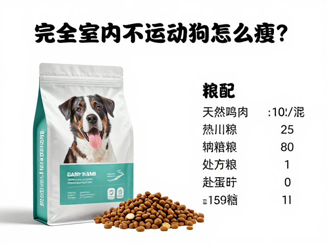完全室内不运动狗狗怎么瘦?天然粮vs处方粮搭配指南