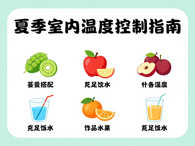 夏季室内温湿度控制指南,饮食搭配与充足饮水的科学搭配法