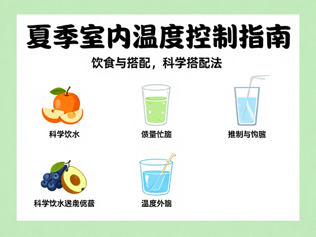 夏季室内温湿度控制指南,饮食搭配与充足饮水的科学搭配法
