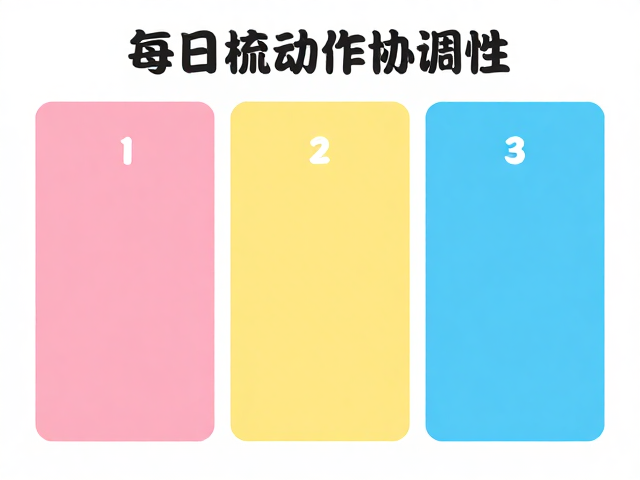 每日梳理动作协调性，3大颜色分类提升专注力与平衡感