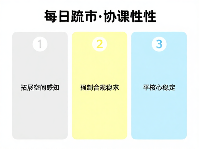 每日梳理动作协调性，3大颜色分类提升专注力与平衡感