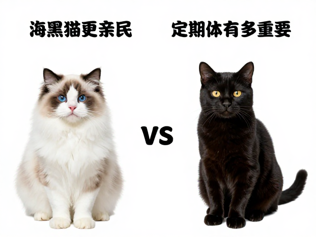 海双布偶与纯黑猫价格对比,纯黑猫更亲民?定期体检有多重要