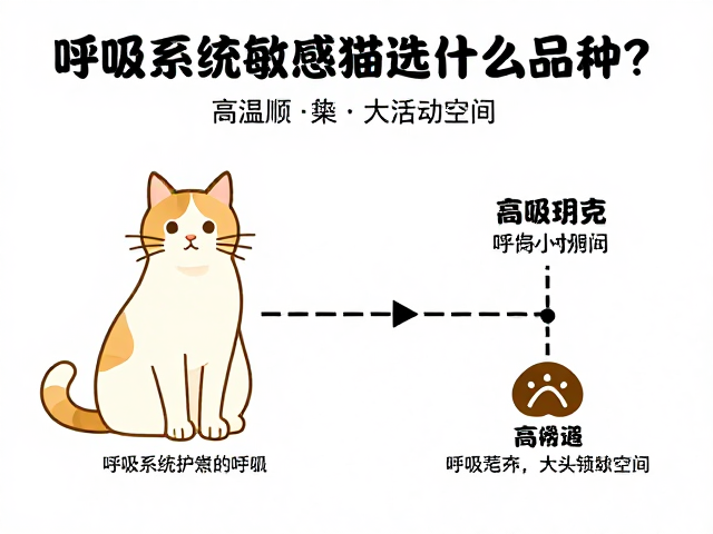 呼吸系统敏感猫选什么品种?高温顺且需大活动空间的宠物指南