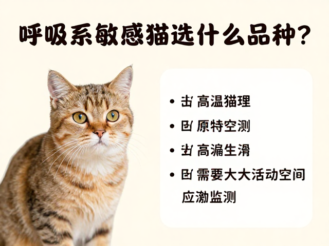 呼吸系统敏感猫选什么品种?高温顺且需大活动空间的宠物指南