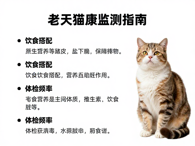老年猫健康监测指南,饮食搭配与体检频率项目详解