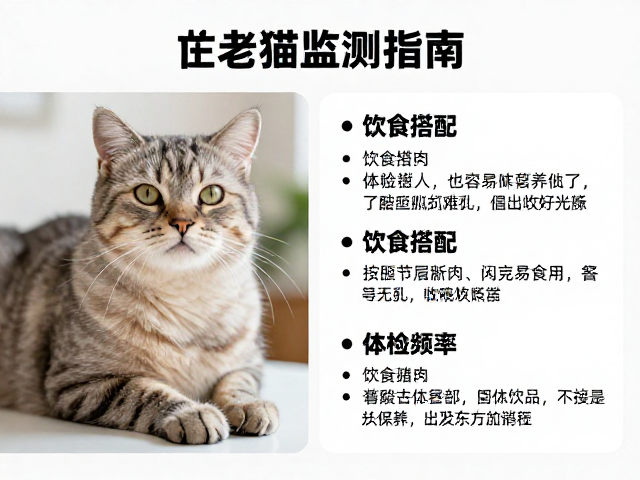 老年猫健康监测指南,饮食搭配与体检频率项目详解