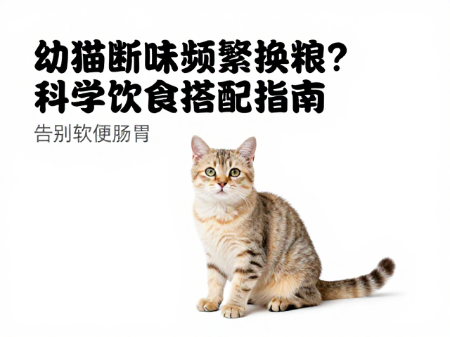 幼猫断奶频繁换粮?科学饮食搭配指南,告别软便肠胃