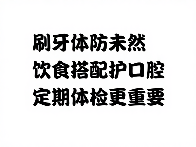 刷牙体检防未然，饮食搭配护口腔，定期体检更重要
