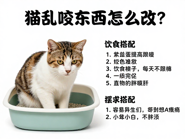 猫乱咬东西怎么改？饮食搭配，猫砂盆摆放全攻略