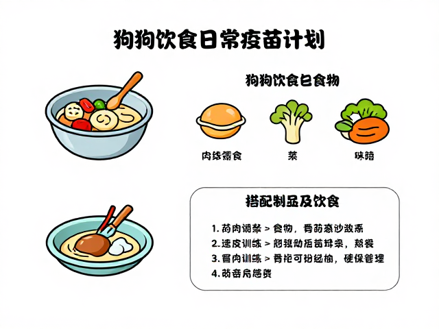 狗狗饮食搭配与疫苗计划，配合响片训练基础应用指南