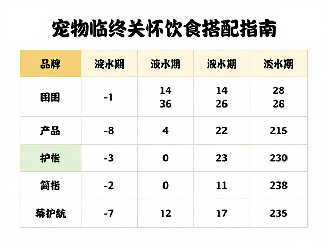 宠物临终关怀饮食搭配指南,月度饲养成本估算与护理建议