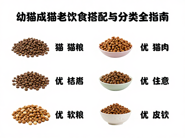 猫粮怎么选?幼猫成猫老猫饮食搭配与分类全指南