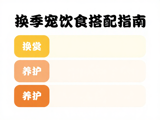 换季宠物饮食搭配指南,兽医咨询渠道与养护建议