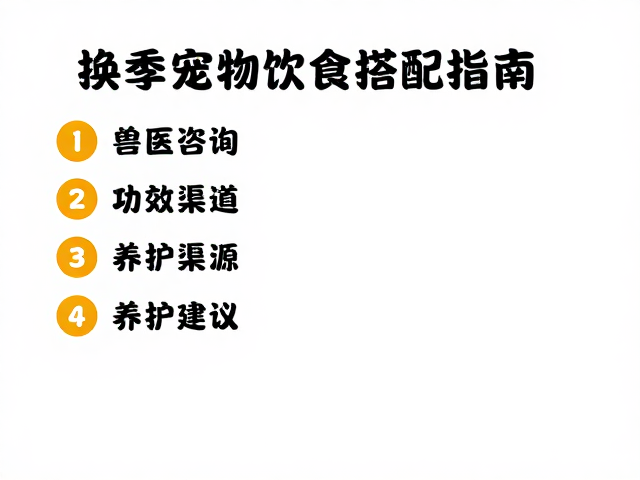 换季宠物饮食搭配指南,兽医咨询渠道与养护建议