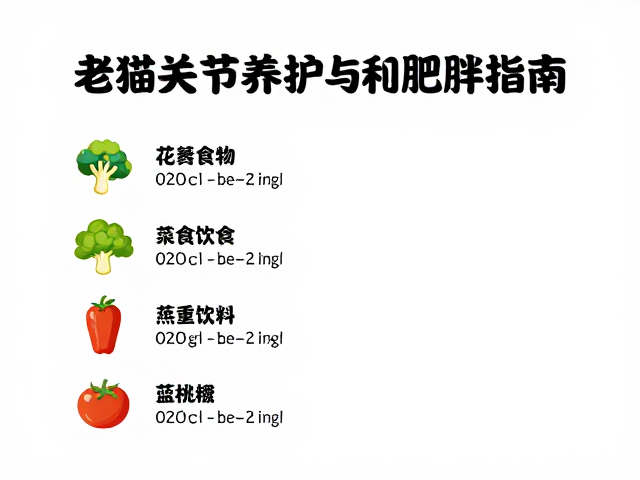 老年猫关节养护与肥胖控制,科学饮食搭配指南