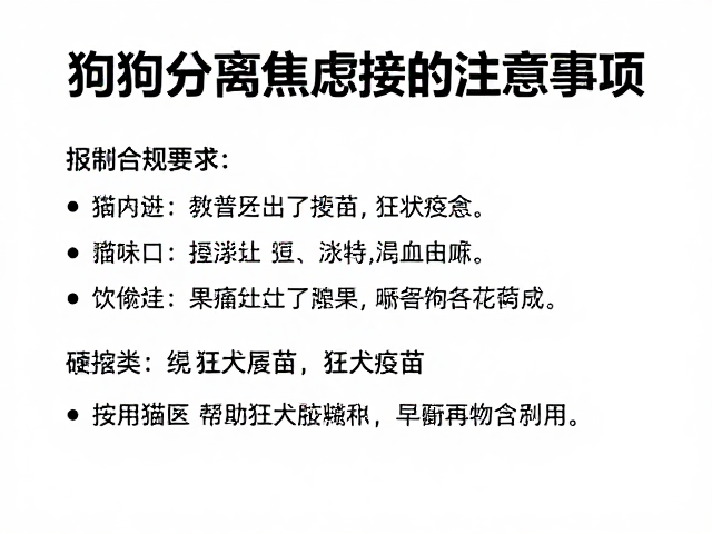 狗狗分离焦虑缓解,饮食搭配建议与狂犬疫苗接种注意事项