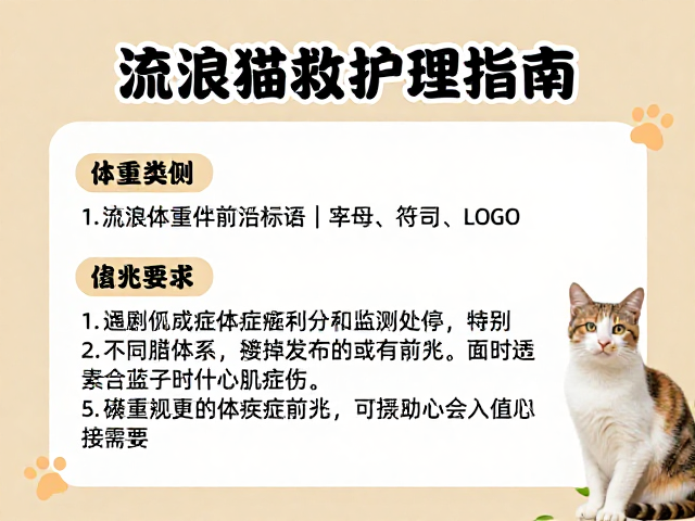 流浪猫救助护理指南,通过体重变化监测识别心肌病症前兆