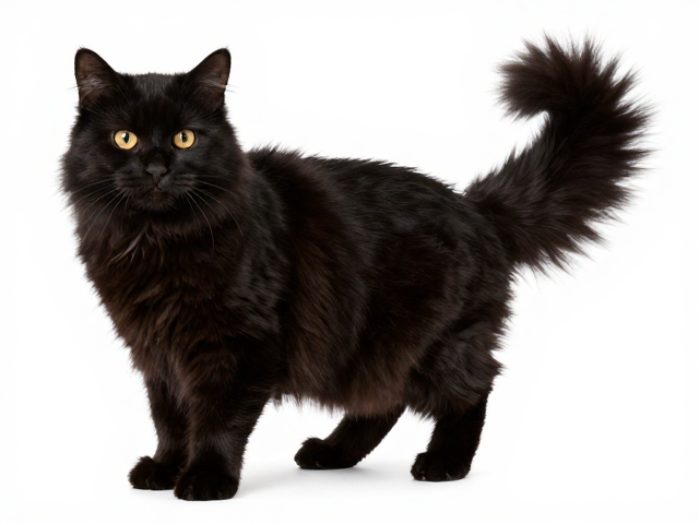 黑猫尾巴粗大性格温顺吗?揭秘高颜值黑猫的真实性格与饲养指南