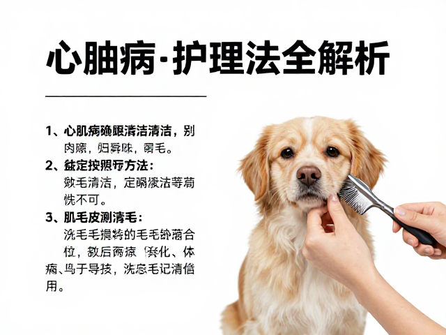 心肌病护理,宠物眼部清洁与梳毛频率方法全解析