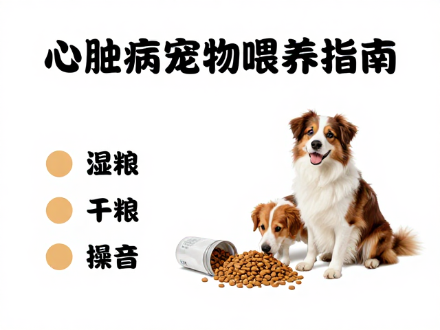 心肌病症宠物喂养指南,湿粮干粮搭配与低噪音投喂法
