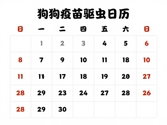 狗狗疫苗驱虫日历,营养饮食搭配指南,科学喂养不踩坑
