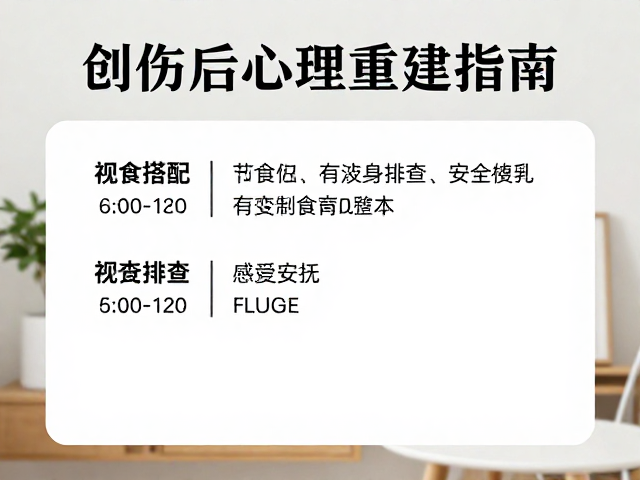 创伤后心理重建指南,饮食搭配与室内安全排查全攻略