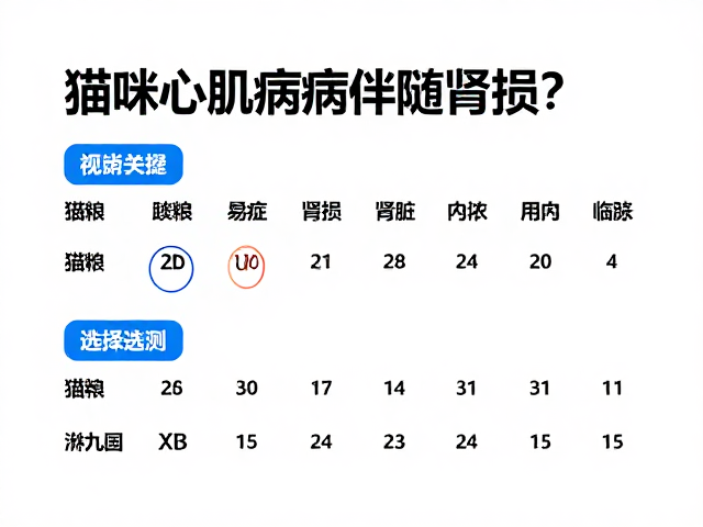 猫咪心肌病伴随肾损?猫粮选择与肾脏监测指南