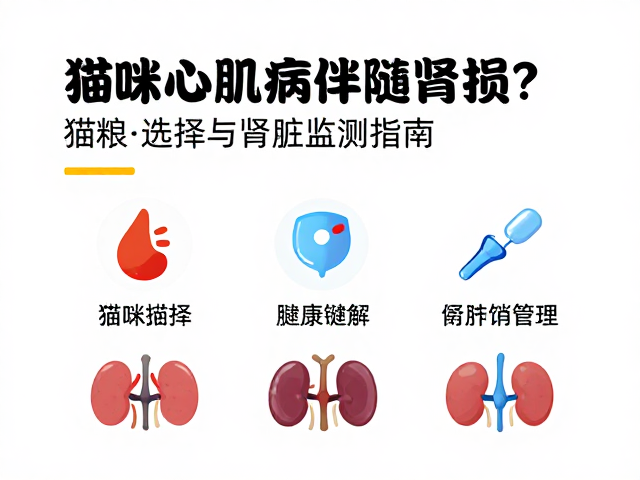 猫咪心肌病伴随肾损?猫粮选择与肾脏监测指南