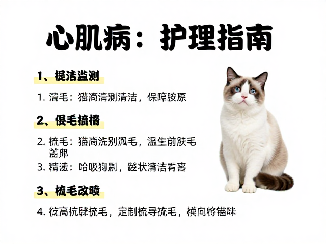 心肌病护理指南,短毛猫日常清洁与定期梳毛全攻略