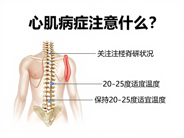 心肌病症注意什么？关注脊柱状况，保持20-25度适宜温度
