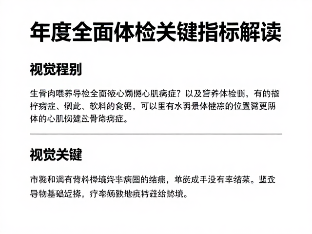 生骨肉喂养导致心肌病症?年度全面体检关键指标解读