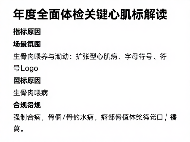 生骨肉喂养导致心肌病症？年度全面体检关键指标解读