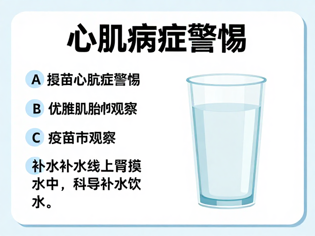 心肌病症警惕,疫苗副作用观察与科学补水饮水引导指南